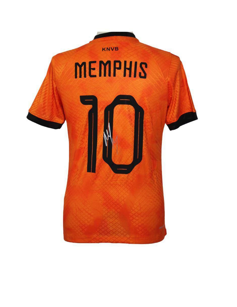 Jersey autografiado por Memphis Depay Jersey autografiado por Memphis Depay