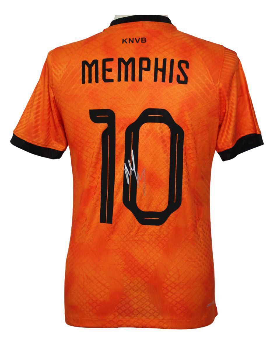 Jersey autografiado por Memphis Depay 2