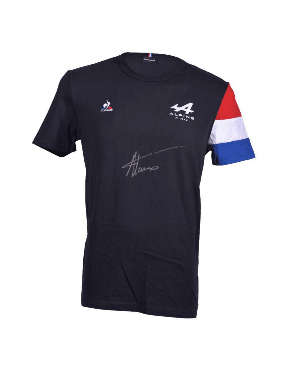 Playera autografiada por Fernando Alonso