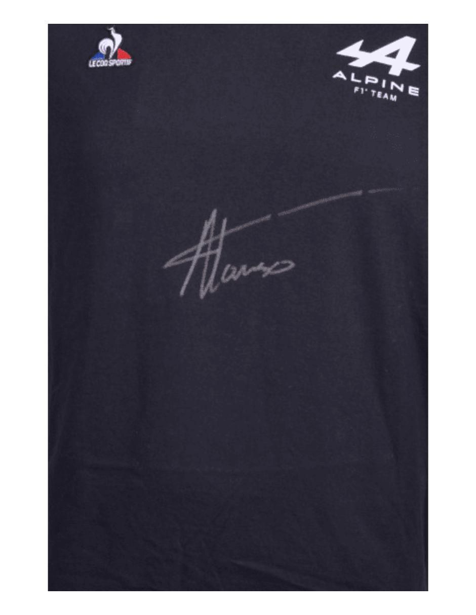 Playera autografiada por Fernando Alonso 2