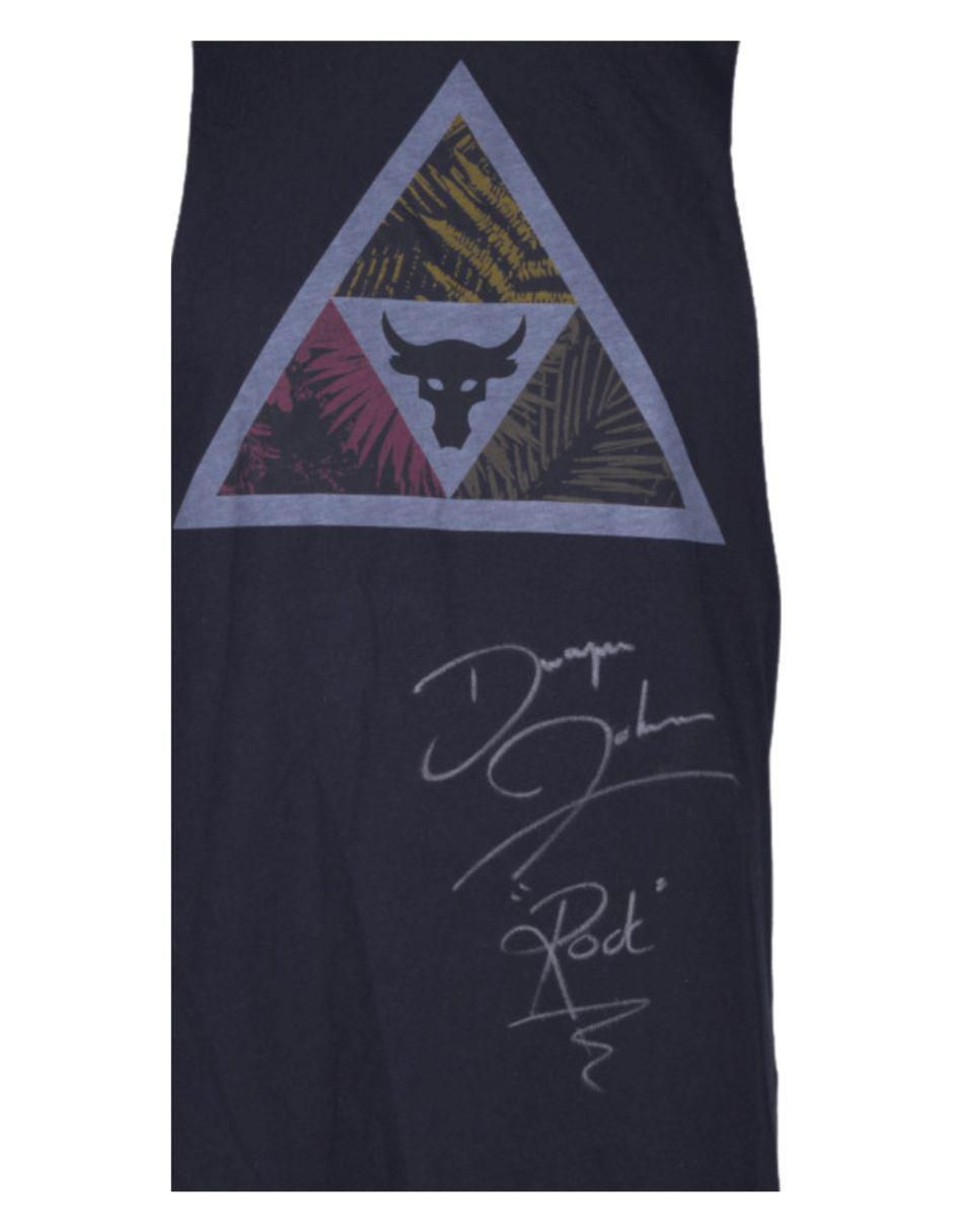 Playera autografiada por Dwayne Johnson 2