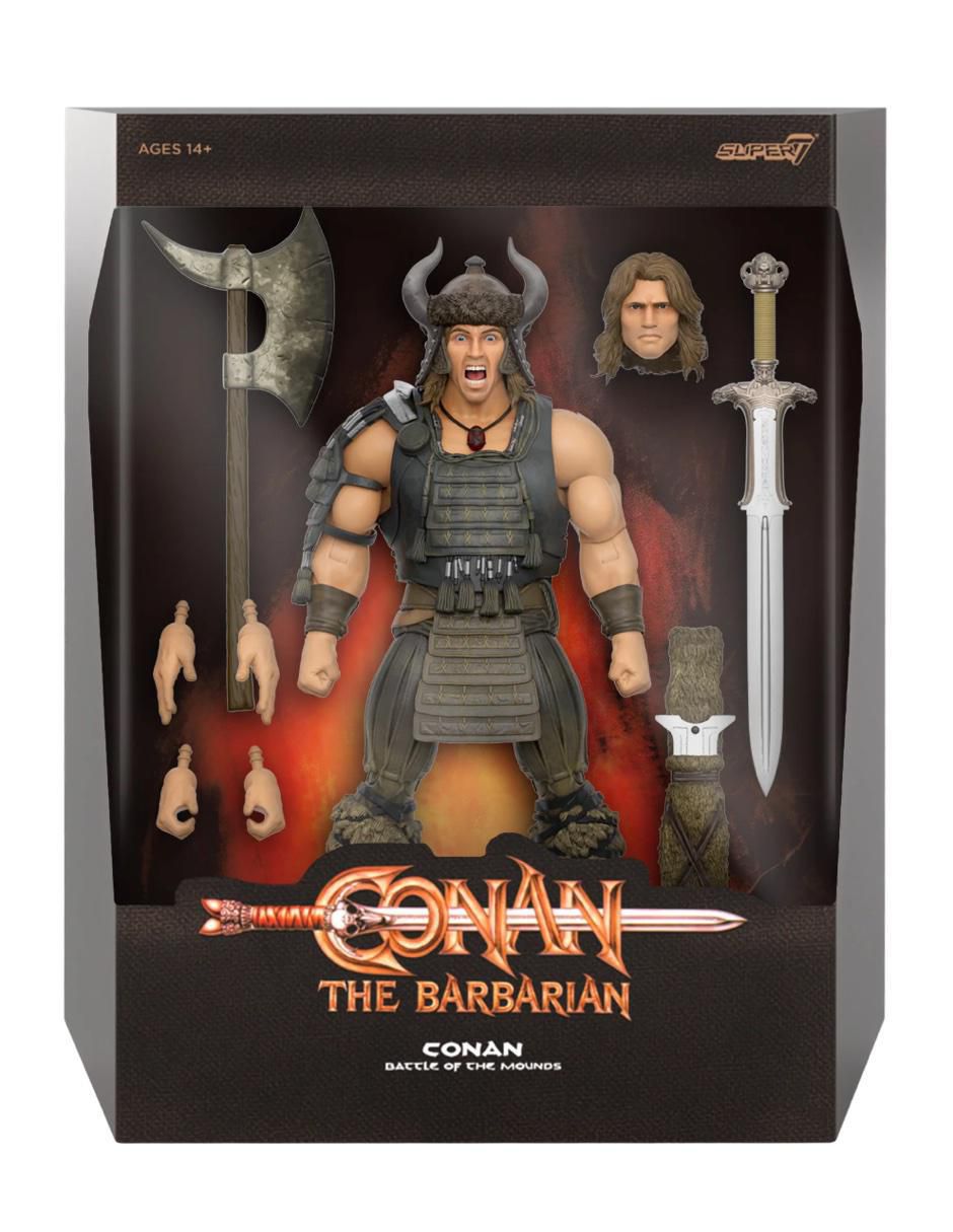 Figura de colección articulada Conan El Barbaro Conan Battle of Mounds ultimate 4