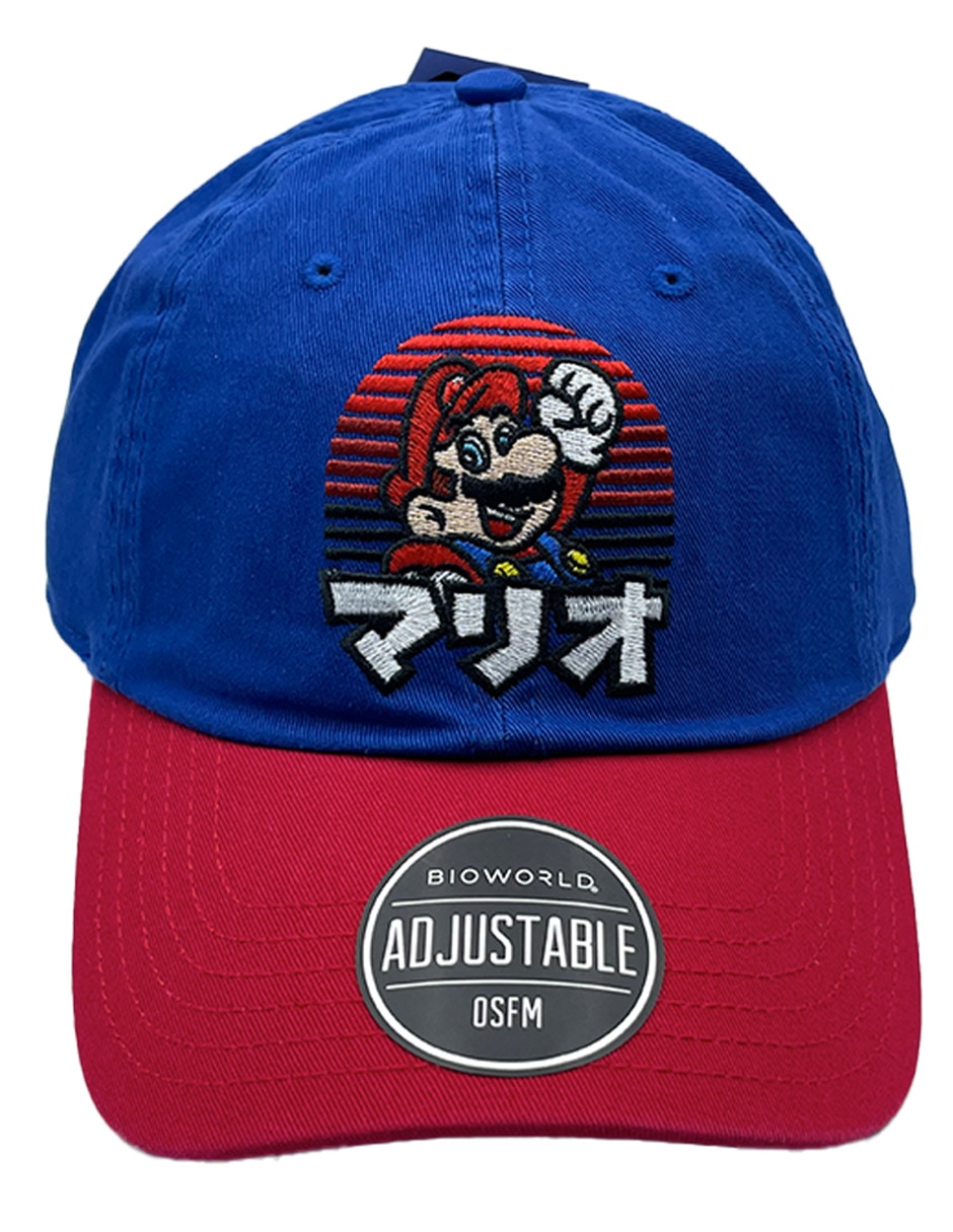 Gorra con visera curva correa ajustable Kanji Super Mario infantil 2