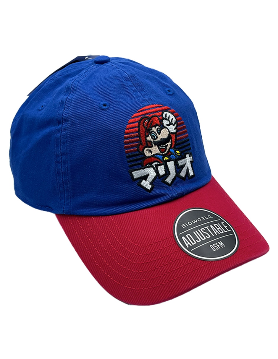 Gorra con visera curva correa ajustable Kanji Super Mario infantil 3