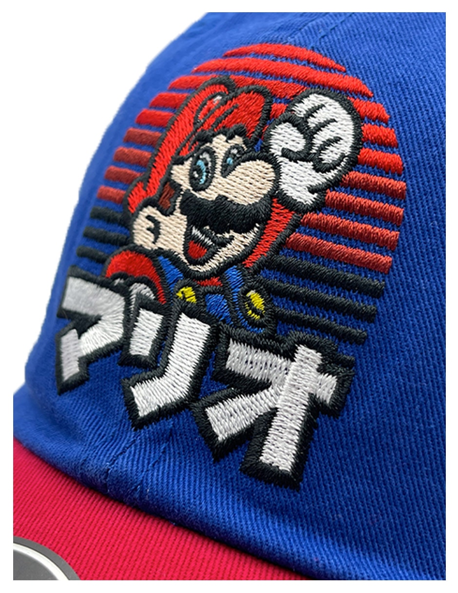 Gorra con visera curva correa ajustable Kanji Super Mario infantil 4
