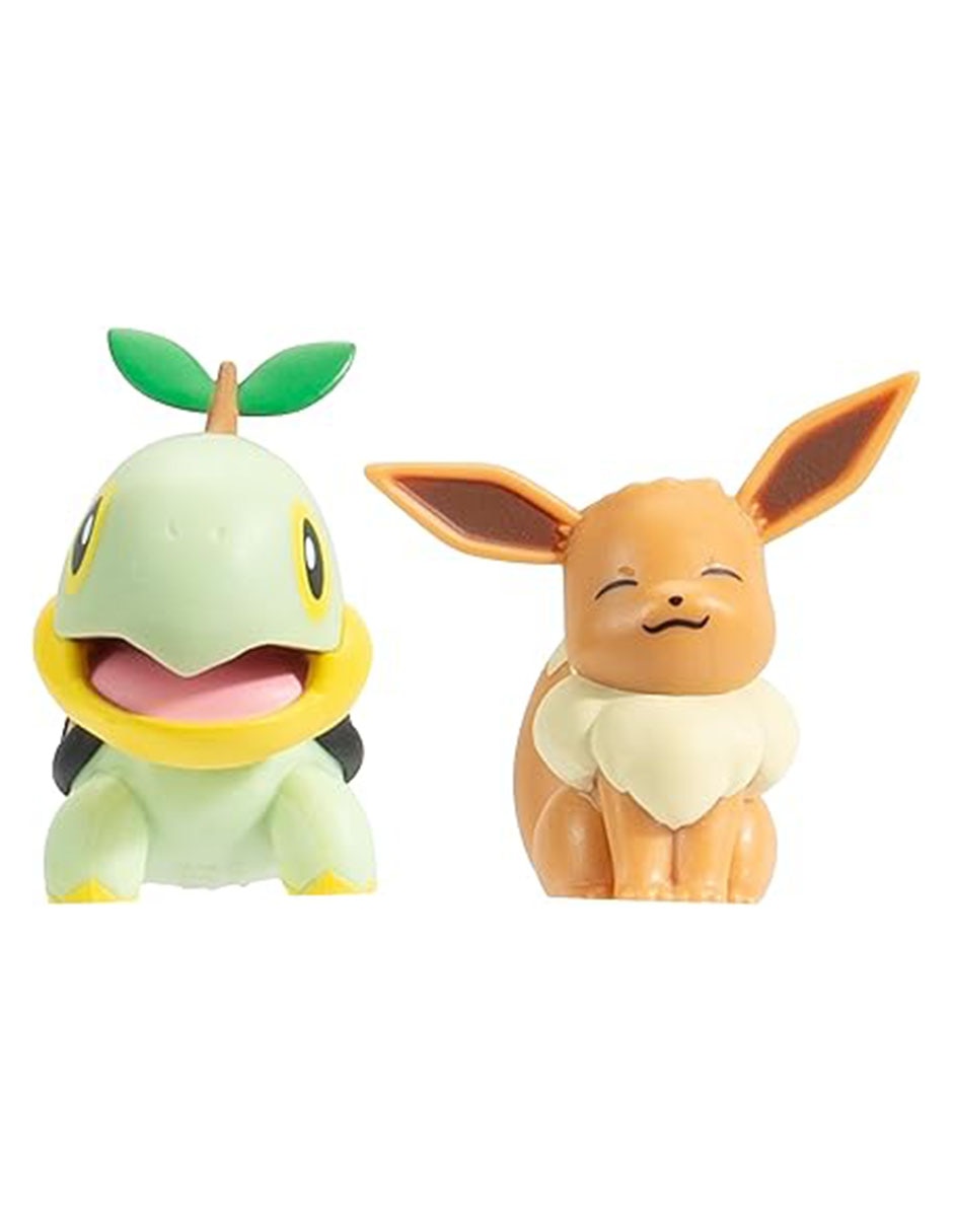 Figura de colección Pokémon Eevee y Turtwig collectors 3