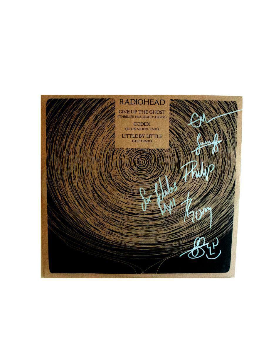 Disco de vinilo autografiado por Radiohead Disco de vinilo autografiado por Radiohead