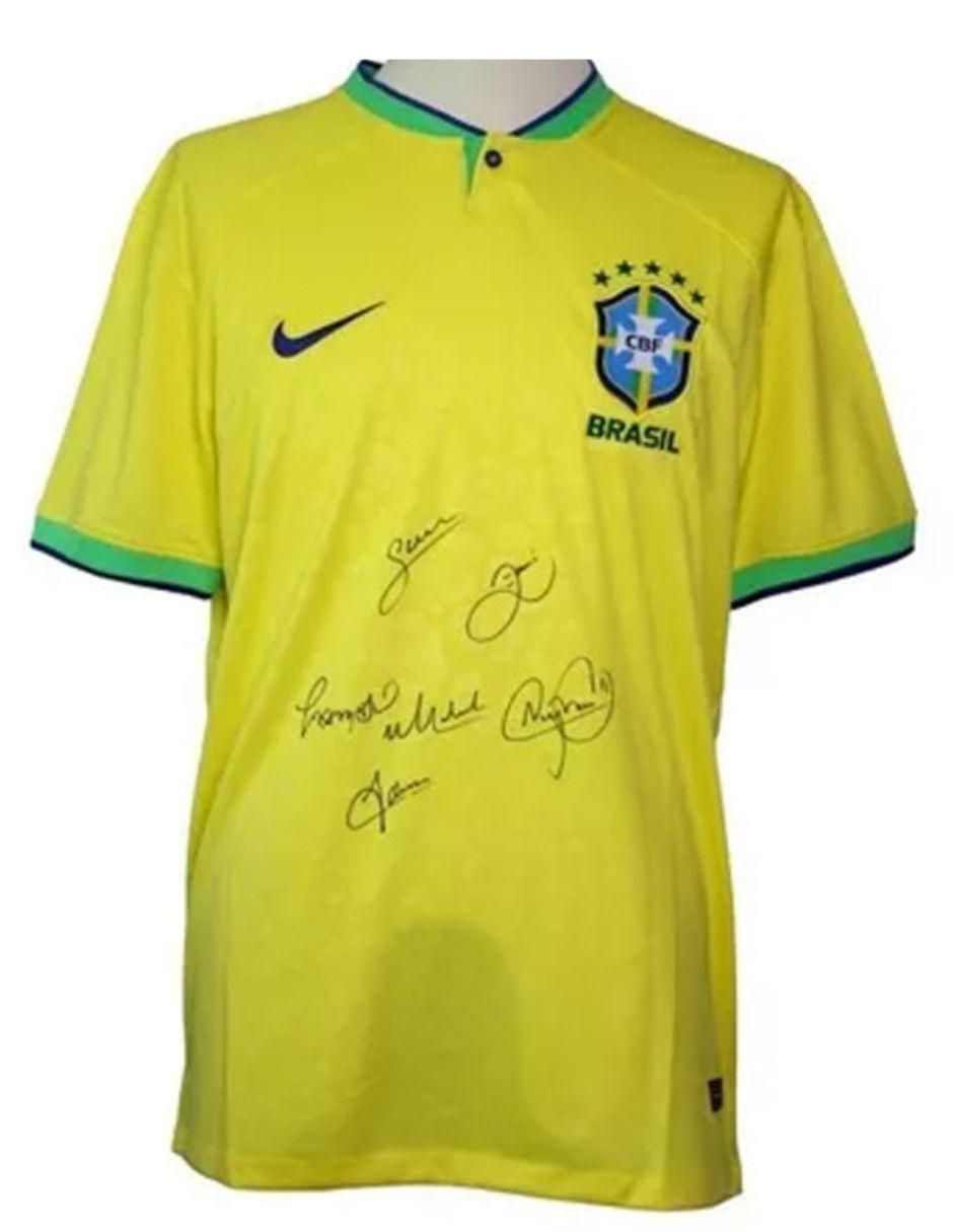 Jersey autografiado por Equipo de la Selección de Brasil 2