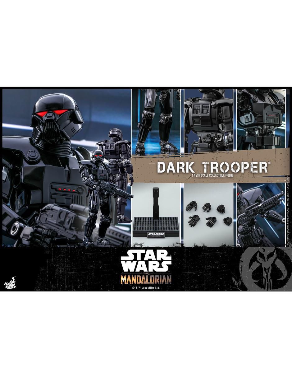 Figura coleccionable articulada Star Wars The Mandalorian Dark Trooper 2