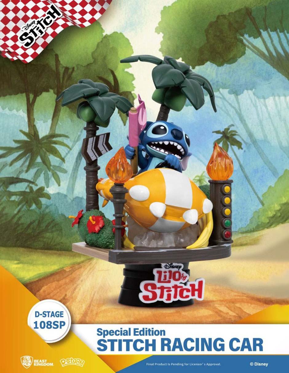 Figura de colección Stitch Stitch Rancing Car especial 2