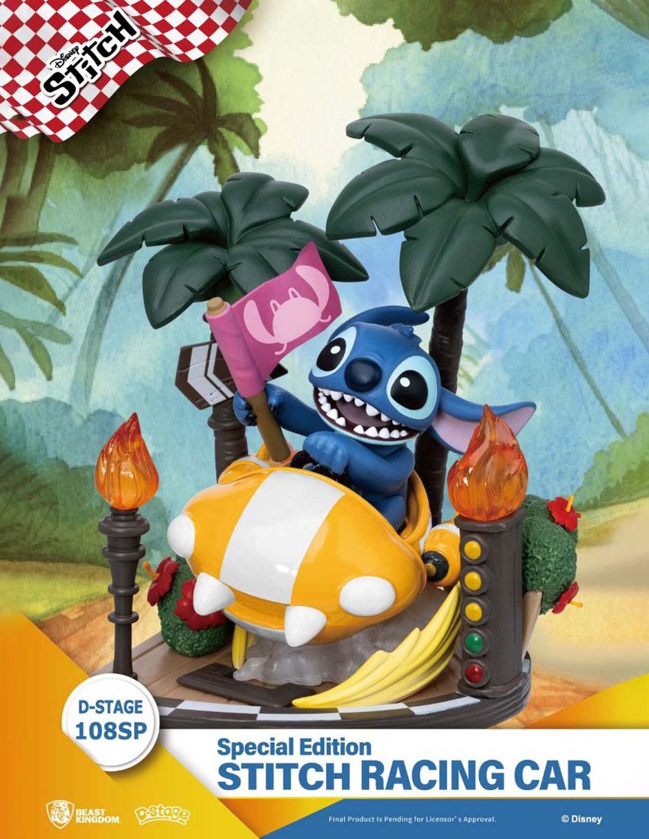 Figura de colección Stitch Stitch Rancing Car especial 5