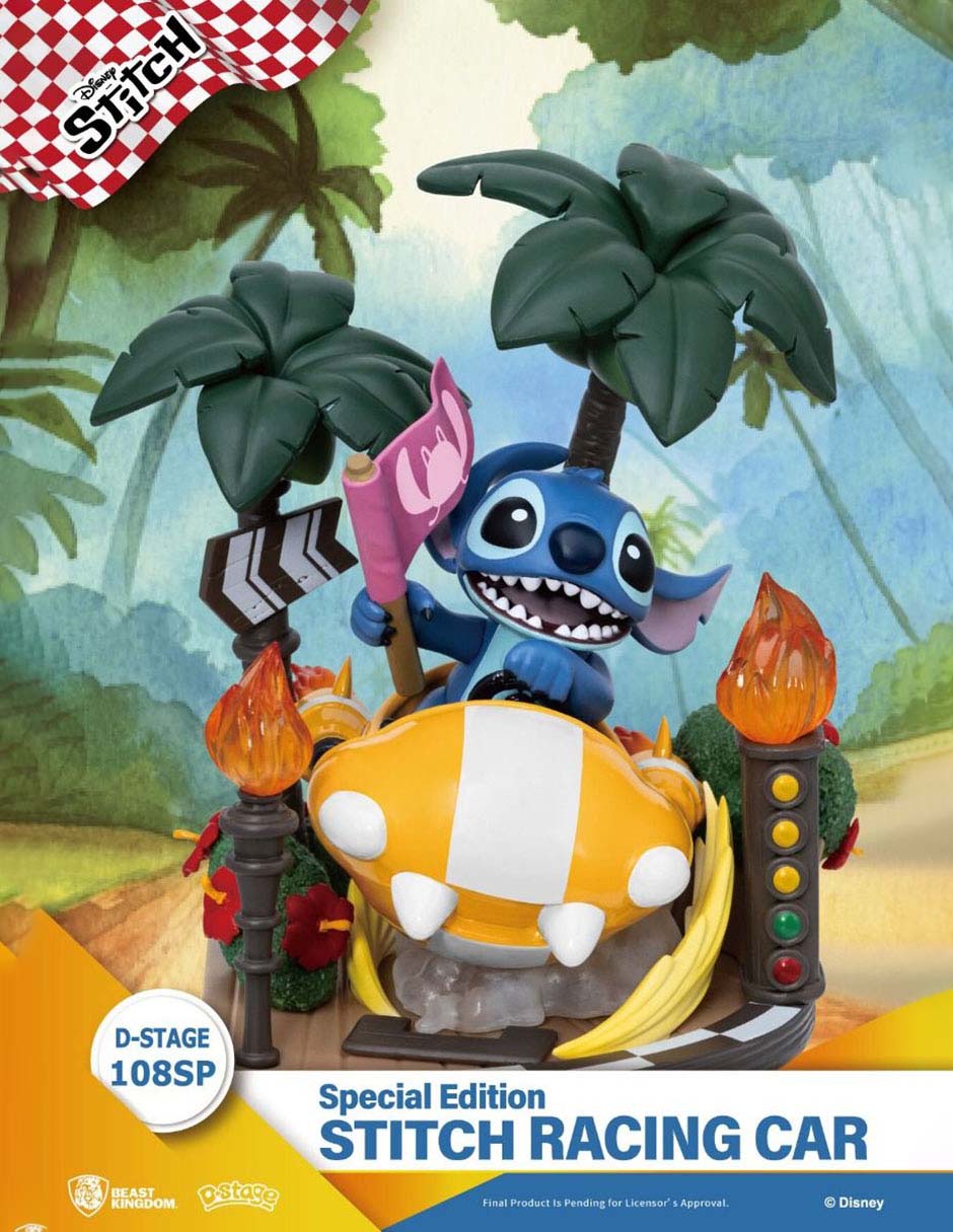 Figura de colección Stitch Stitch Rancing Car especial 6