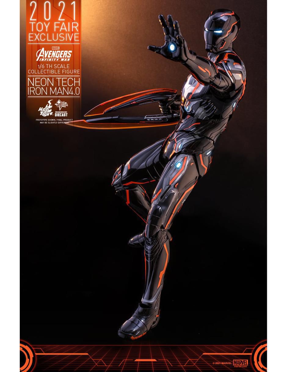 Figura de colección articulada Marvel Avengers Infiny War Iron Man especial con luz 4