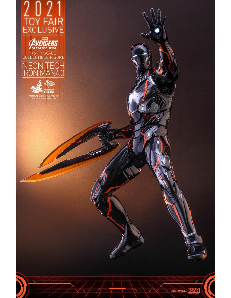 Figura de colección articulada Marvel Avengers Infiny War Iron Man especial con luz 5