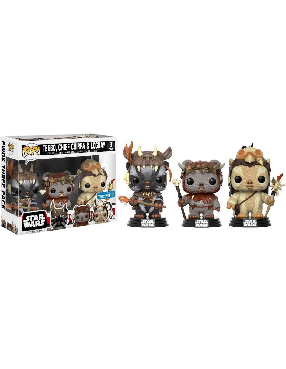 Pop! Star Wars Teebo, Chief, Chirpa y Logray 2