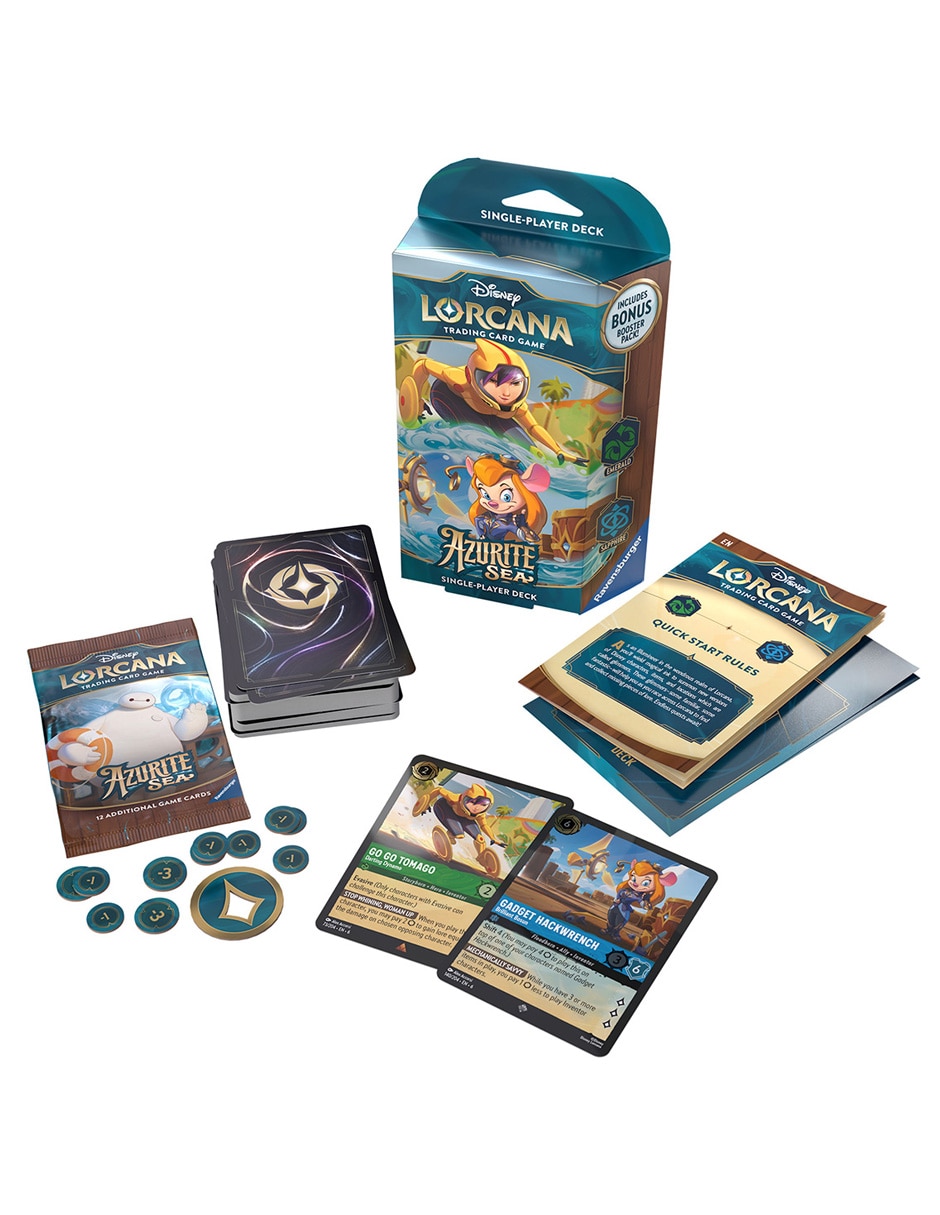 Cartas Azurite Sea estrategia Disney Lorcana Trading Card Game 1