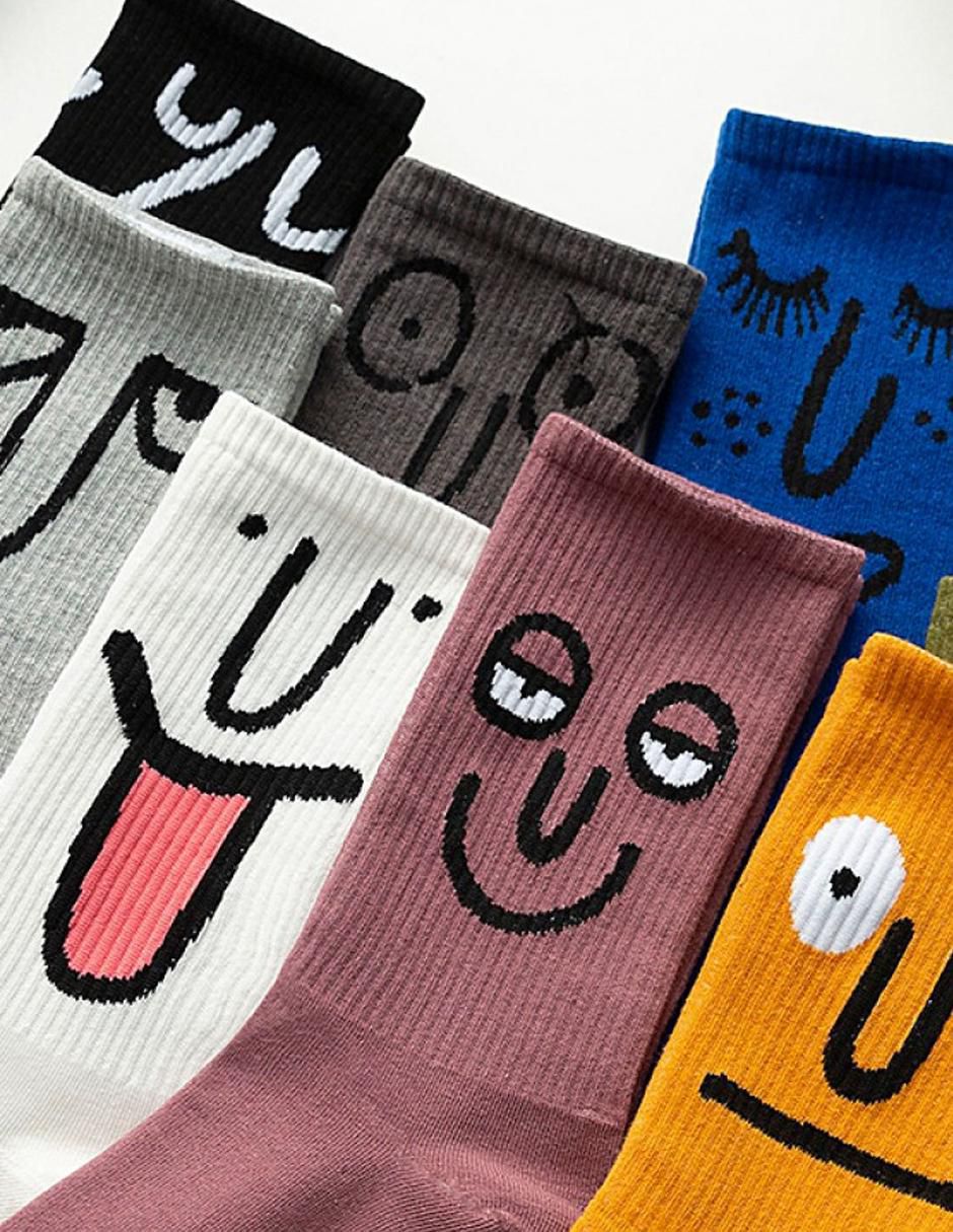 Calcetín EmojiBlack unisex 4