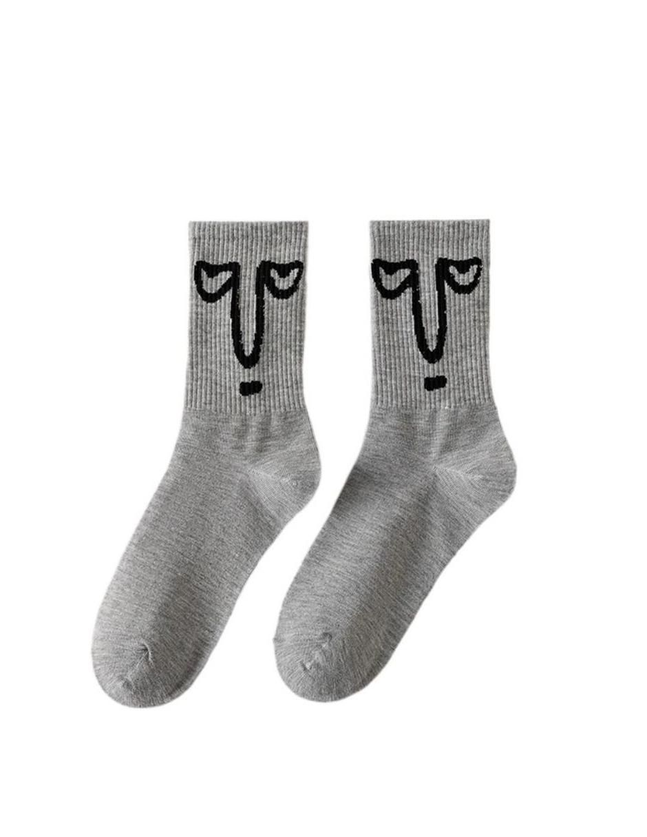 Calcetín antiderrapante EmojiGrey unisex Calcetín antiderrapante EmojiGrey unisex