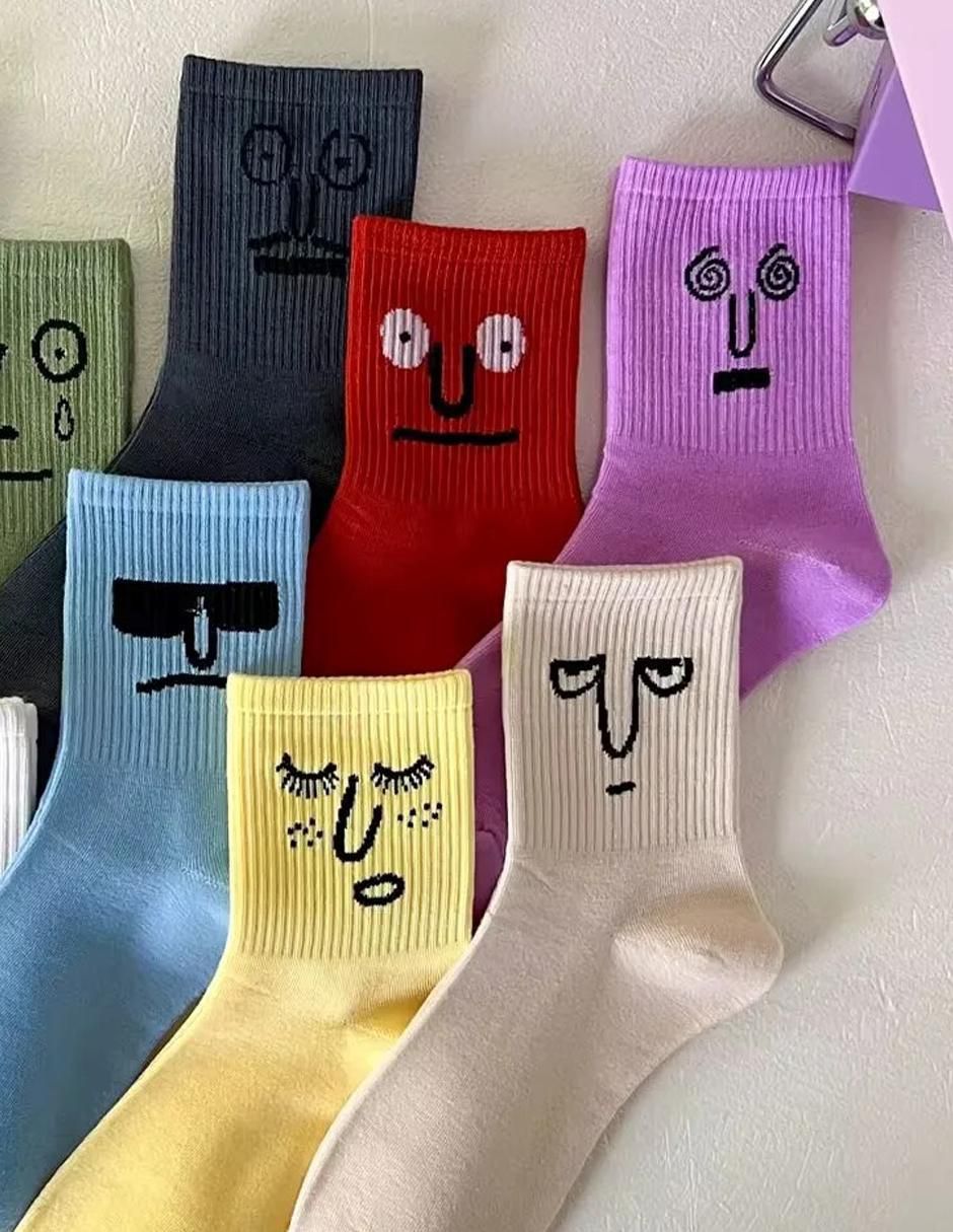Calcetín antiderrapante EmojiGrey unisex 4