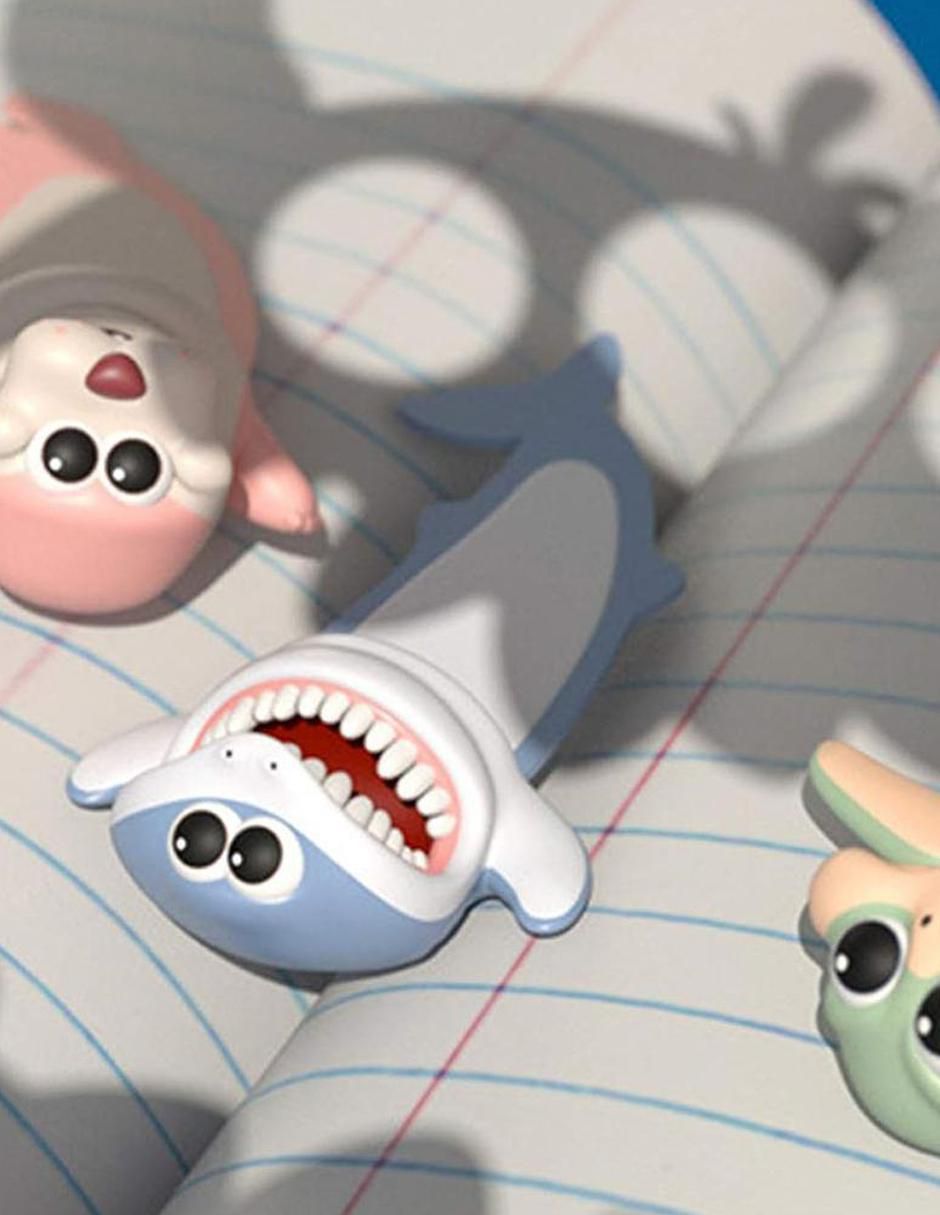 Separador Animales 3D Tiburón 4