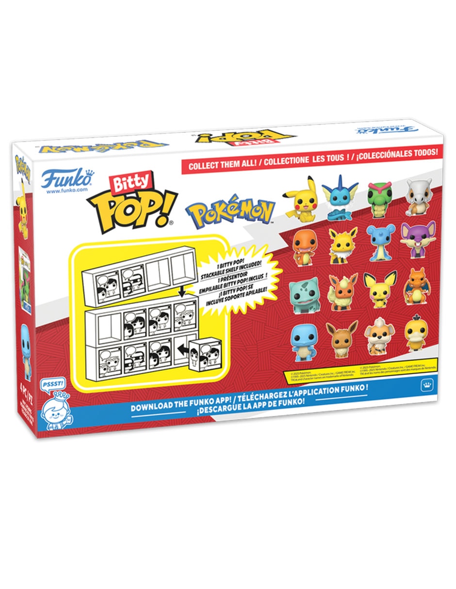 Bitty POP! Pokémon Charmander, Jolteon, Lapras y Rattata 3