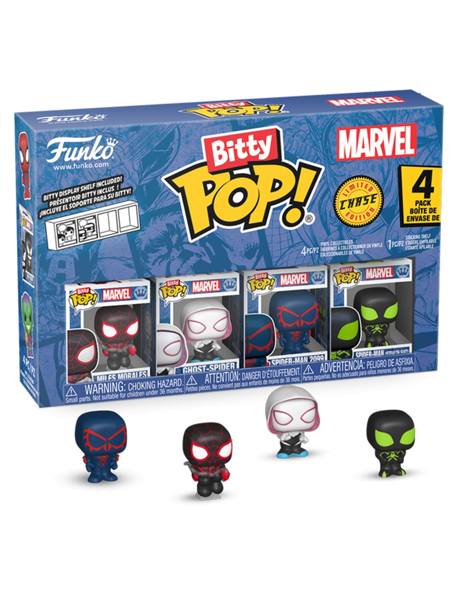 Funko Bitty POP! Marvel Miles Morales, Ghost-Spider, Spider-Man