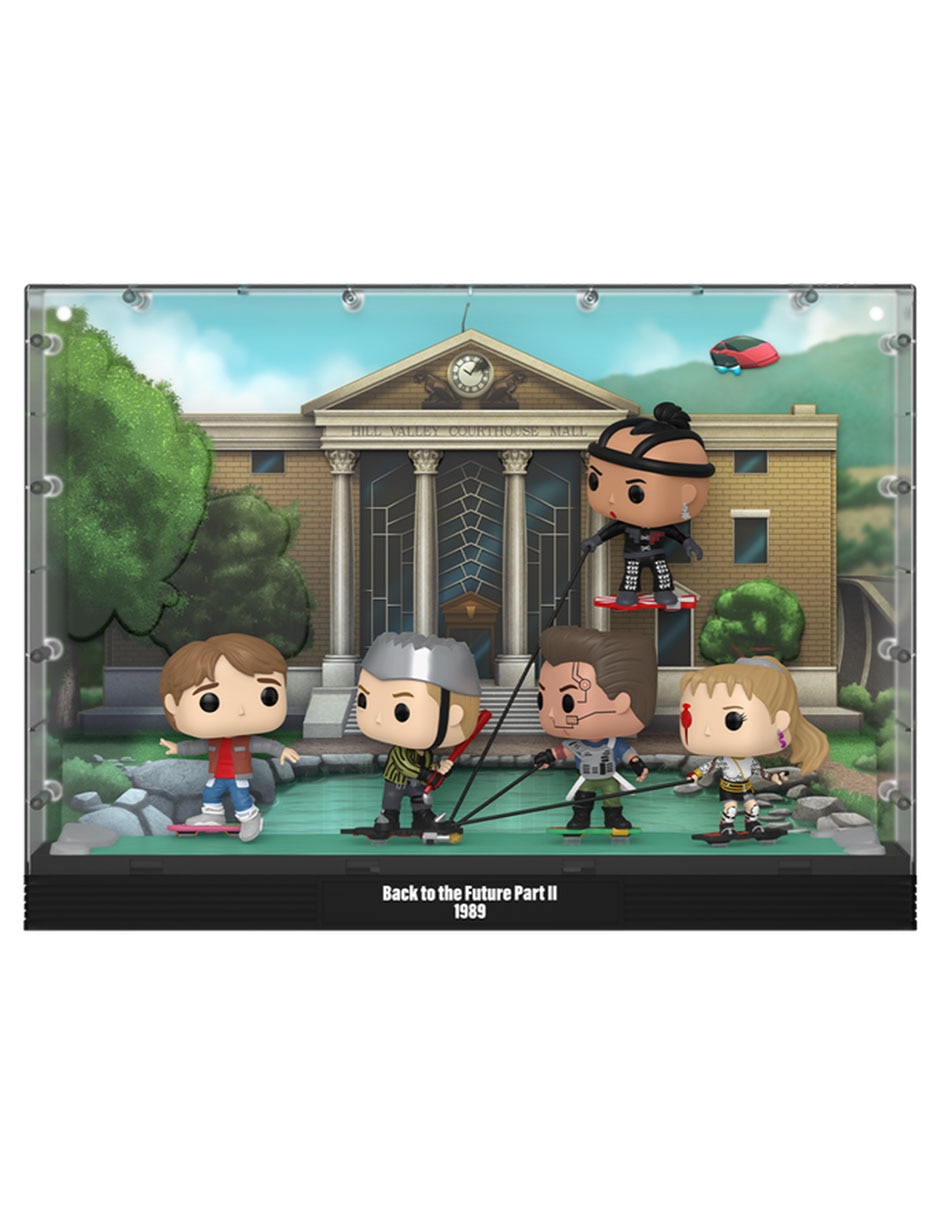 POP! Moment Back To The Future II-Hoverboard Chase Marty McFly, Griff Tannen, Data, Whitey y Spike Deluxe POP! Moment Back To The Future II-Hoverboard Chase Marty McFly, Griff Tannen, Data, Whitey y Spike Deluxe
