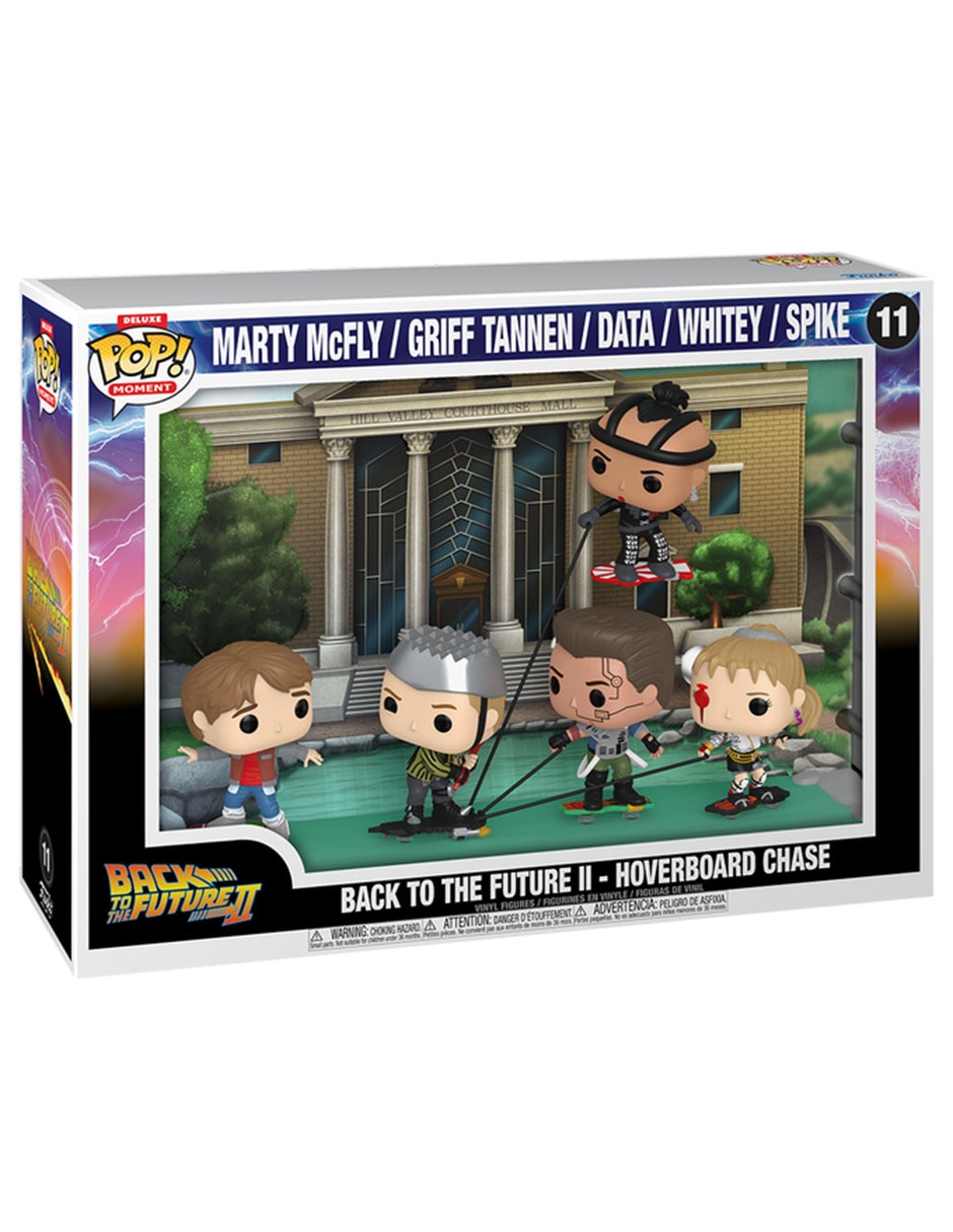 POP! Moment Back To The Future II-Hoverboard Chase Marty McFly, Griff Tannen, Data, Whitey y Spike Deluxe 2