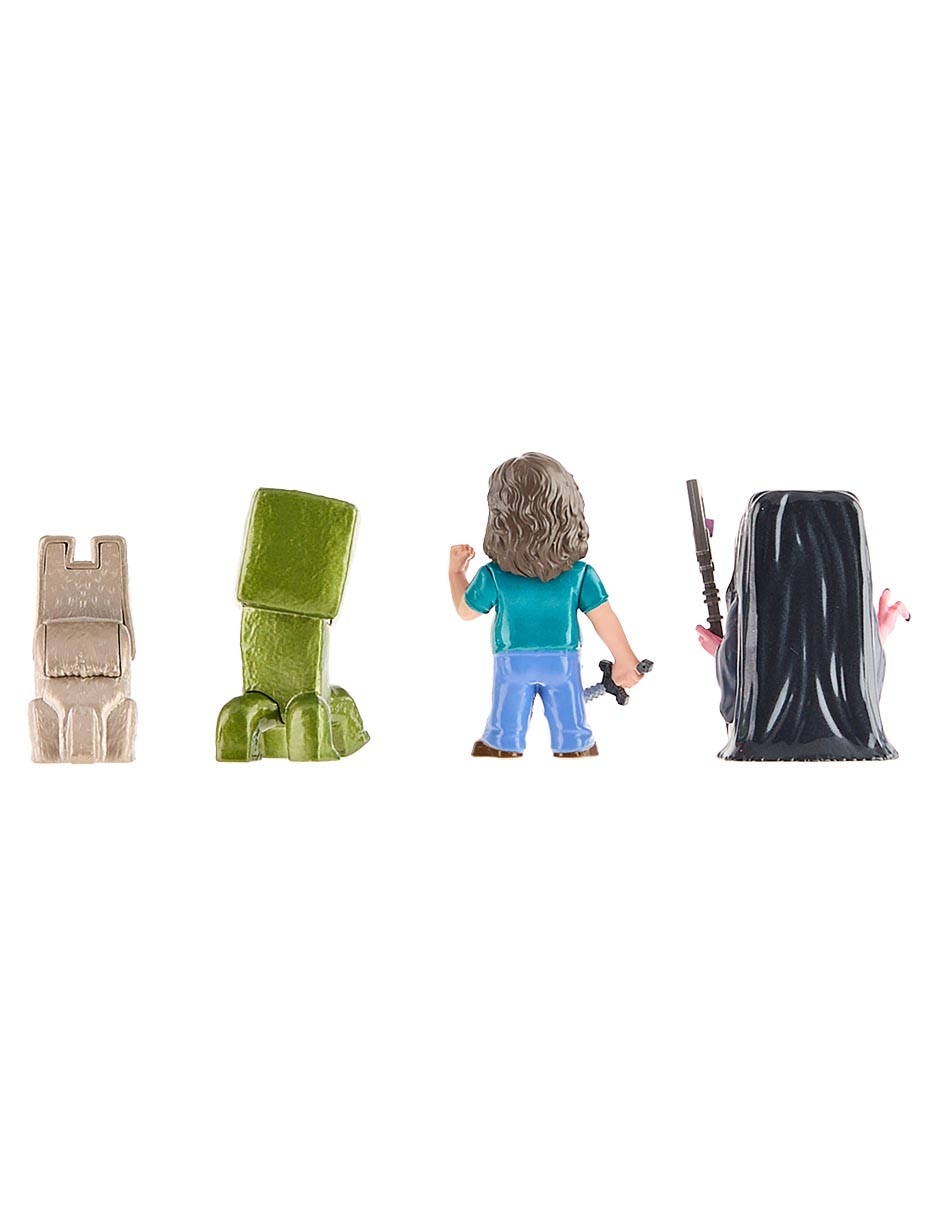 Set figuras Minecraft Steve, Creeper, Dennis, Malgosha 3