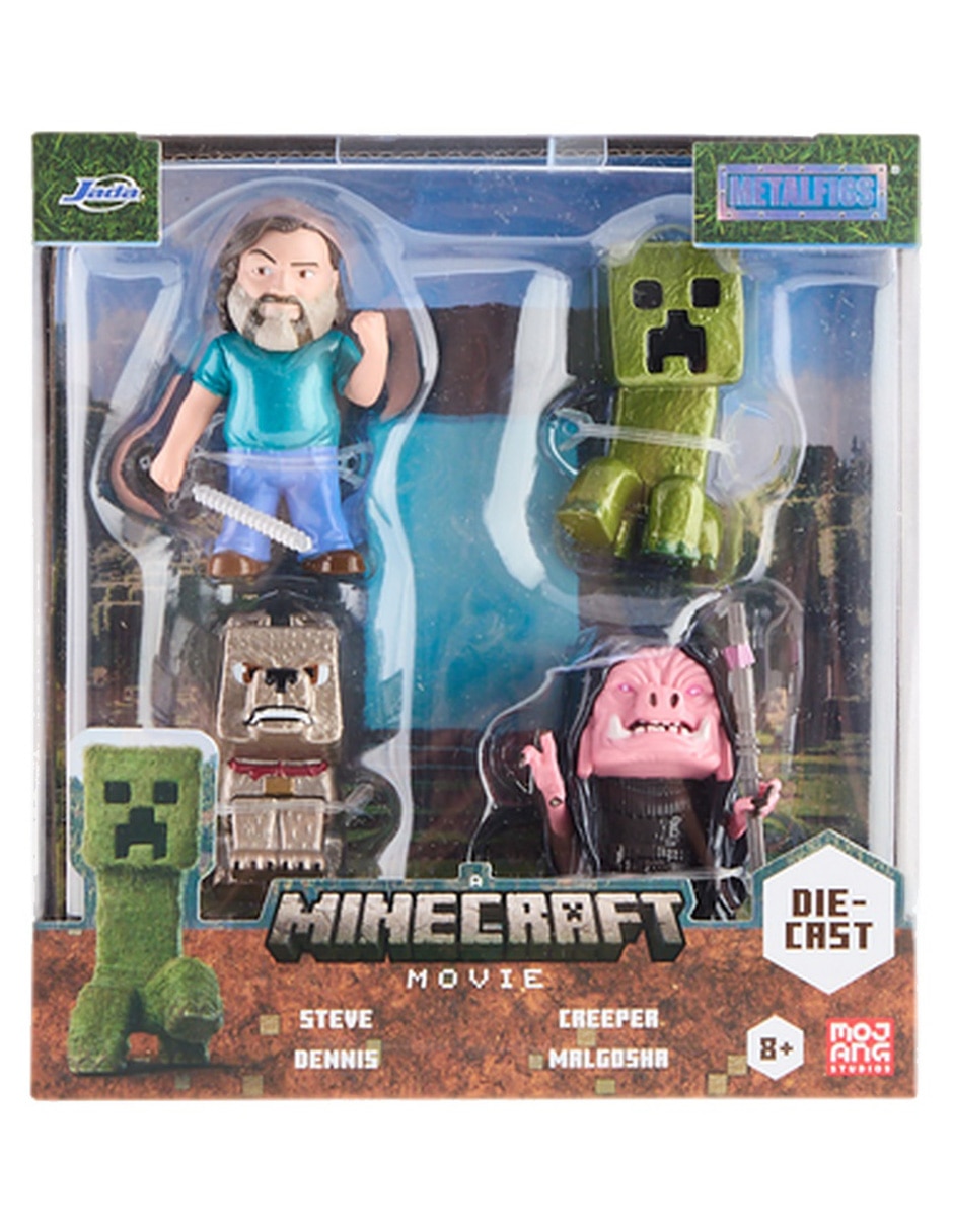 Set figuras Minecraft Steve, Creeper, Dennis, Malgosha 4