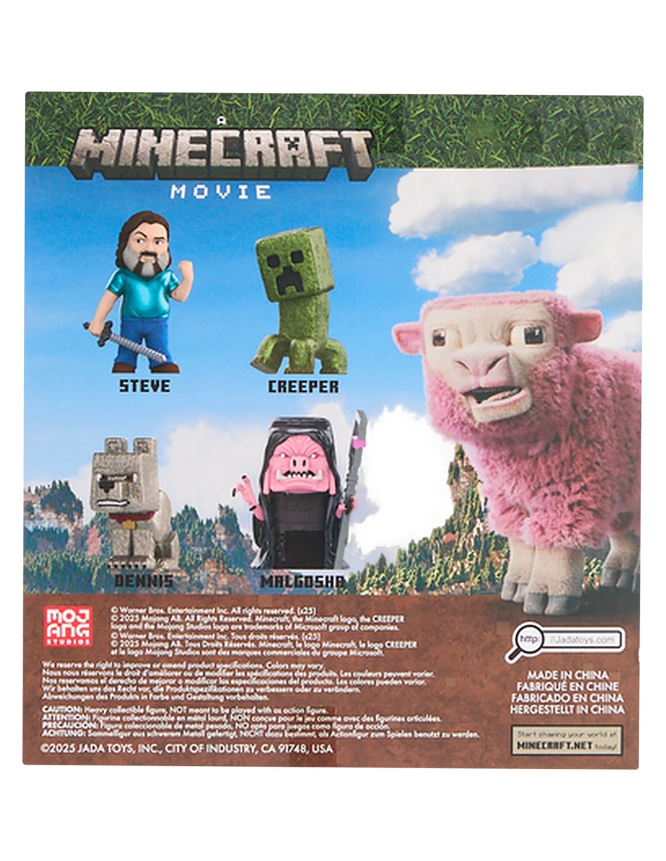 Set figuras Minecraft Steve, Creeper, Dennis, Malgosha 5