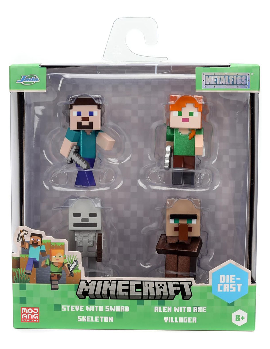 Set figuras acción Minecraft Diferentes personajes 2