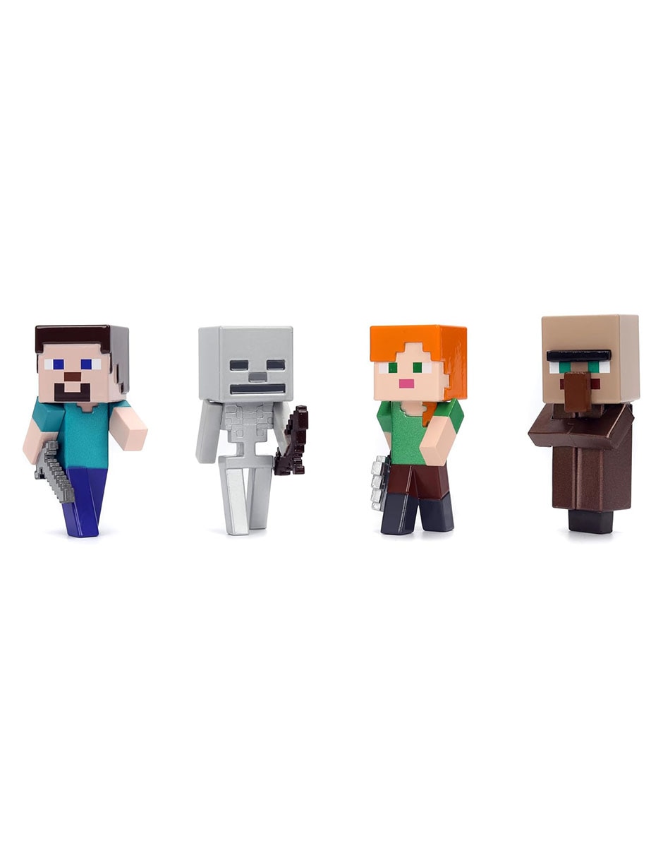 Set figuras acción Minecraft Diferentes personajes 3