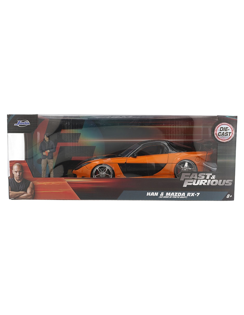 Vehículo 1:24 Fast & Furious Han & Mazda Rx-7 3