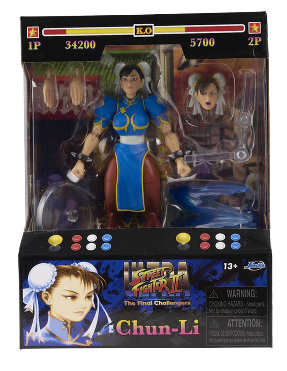 Set figuras acción articulada Street Fighter Chun Li 4