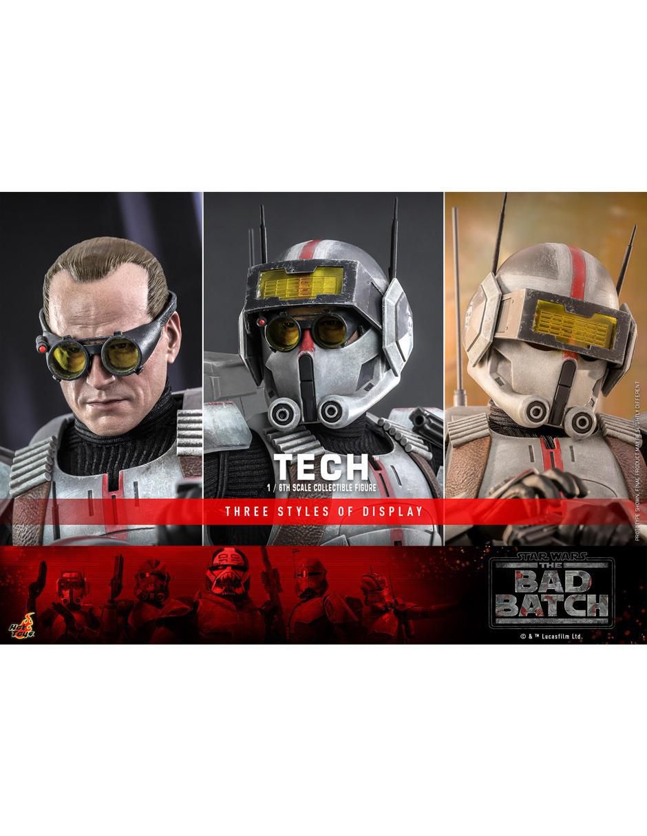 Figura de colección articulada Star Wars: The Bad Batch Tech Deck 11