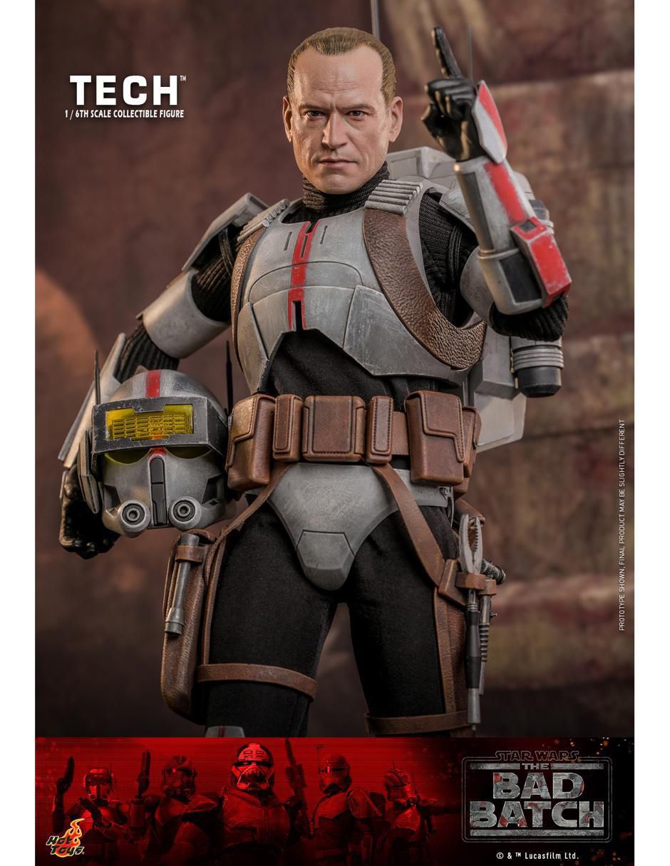 Figura de colección articulada Star Wars: The Bad Batch Tech Deck 13
