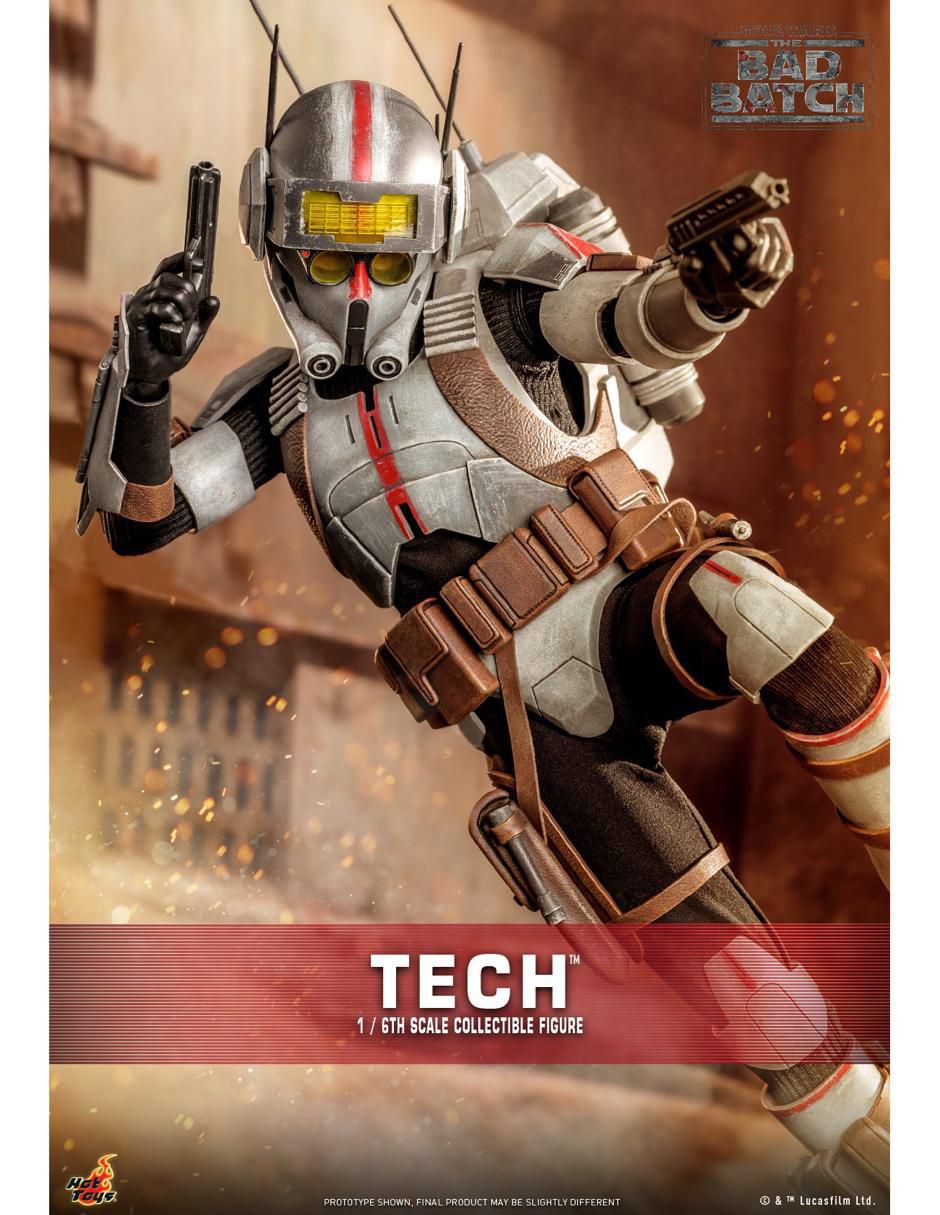 Figura de colección articulada Star Wars: The Bad Batch Tech Deck 14