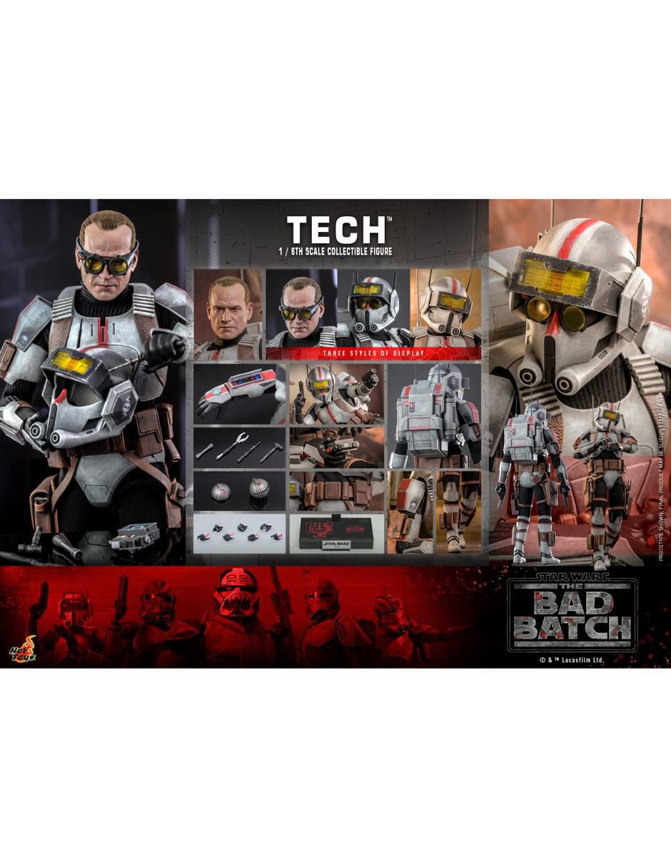 Figura de colección articulada Star Wars: The Bad Batch Tech Deck 2