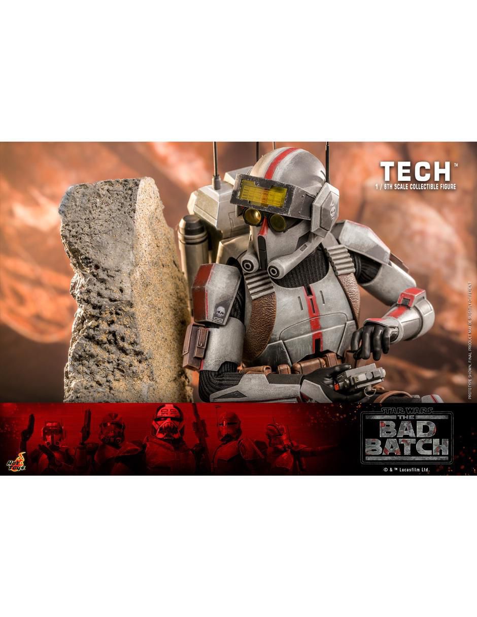 Figura de colección articulada Star Wars: The Bad Batch Tech Deck 4