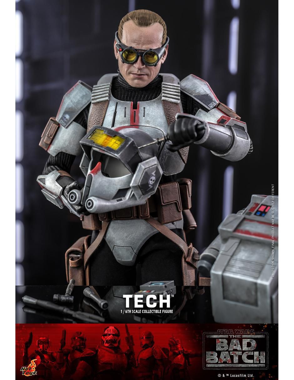 Figura de colección articulada Star Wars: The Bad Batch Tech Deck 6