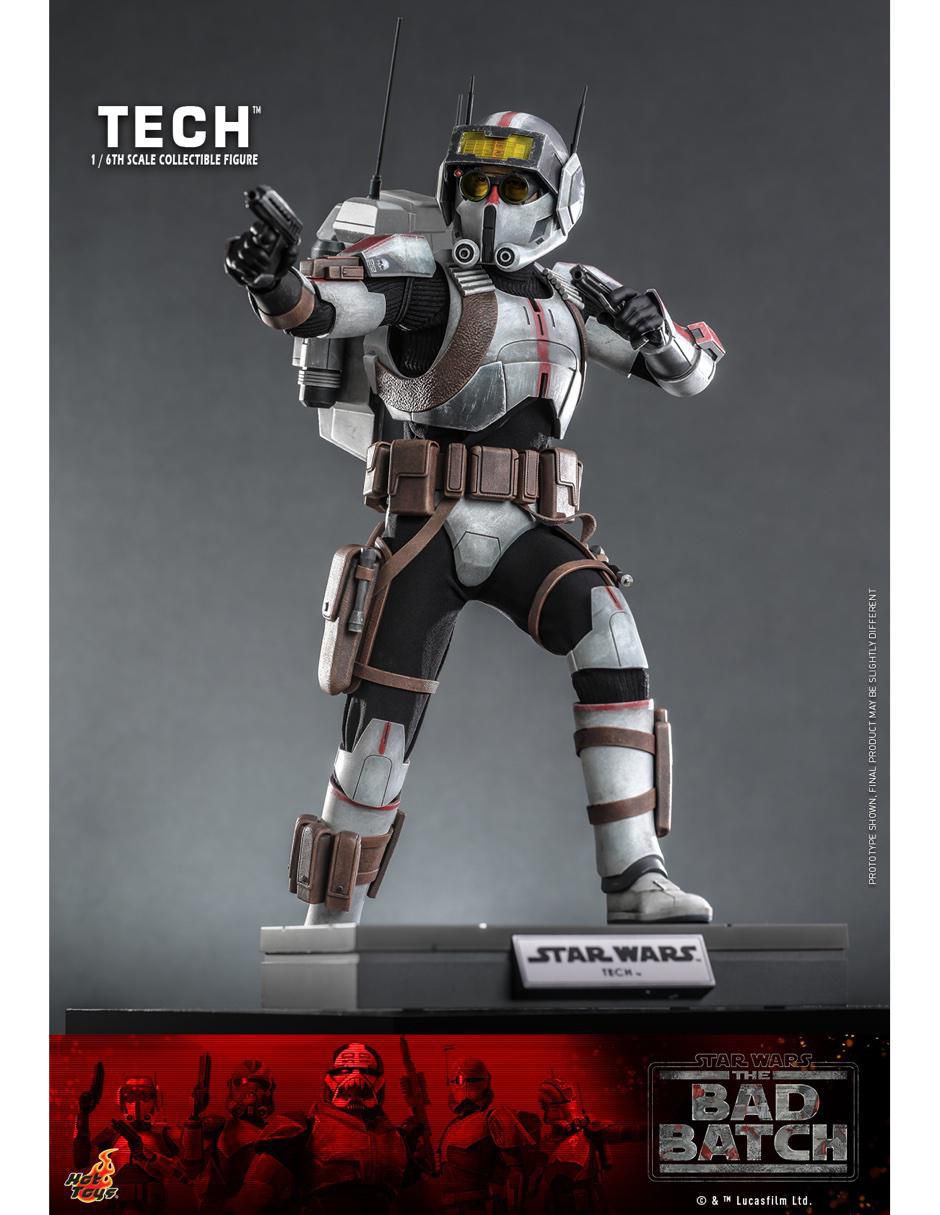 Figura de colección articulada Star Wars: The Bad Batch Tech Deck 8