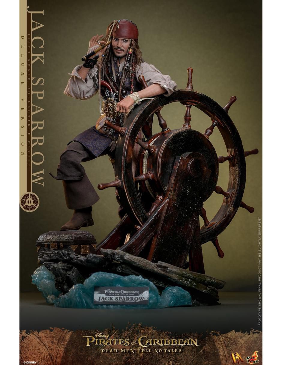Figura de colección articulada Piratas del Caribe Jack Sparrow deluxe 6