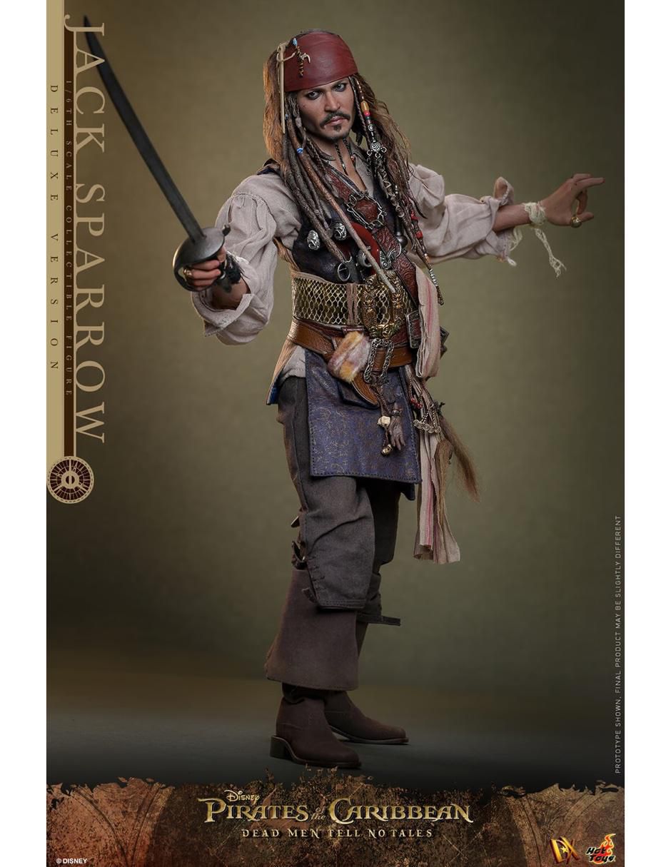 Figura de colección articulada Piratas del Caribe Jack Sparrow deluxe 8