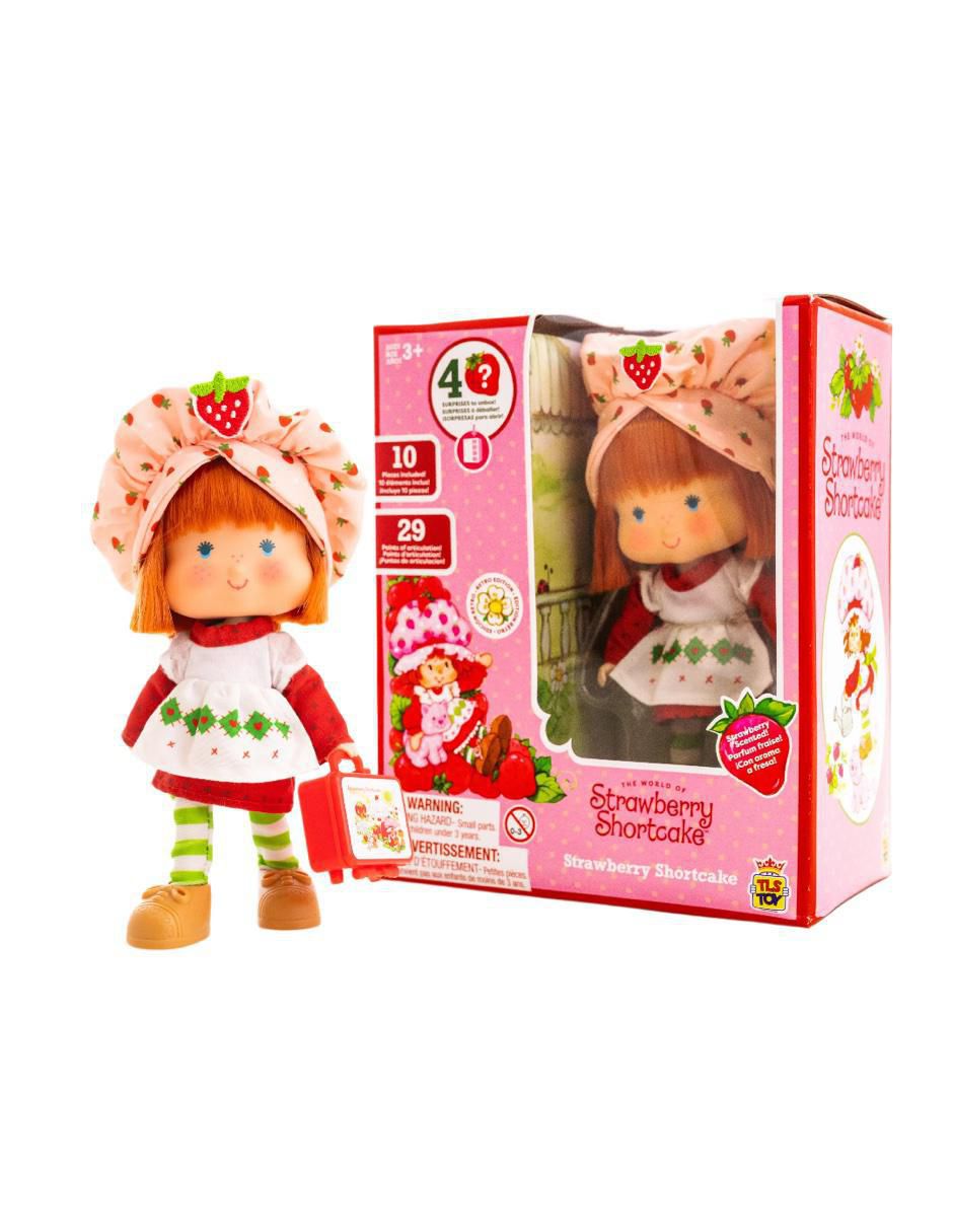 Figura de colección articulada Strawberry Shortcake Rosita Fresita collectors 4