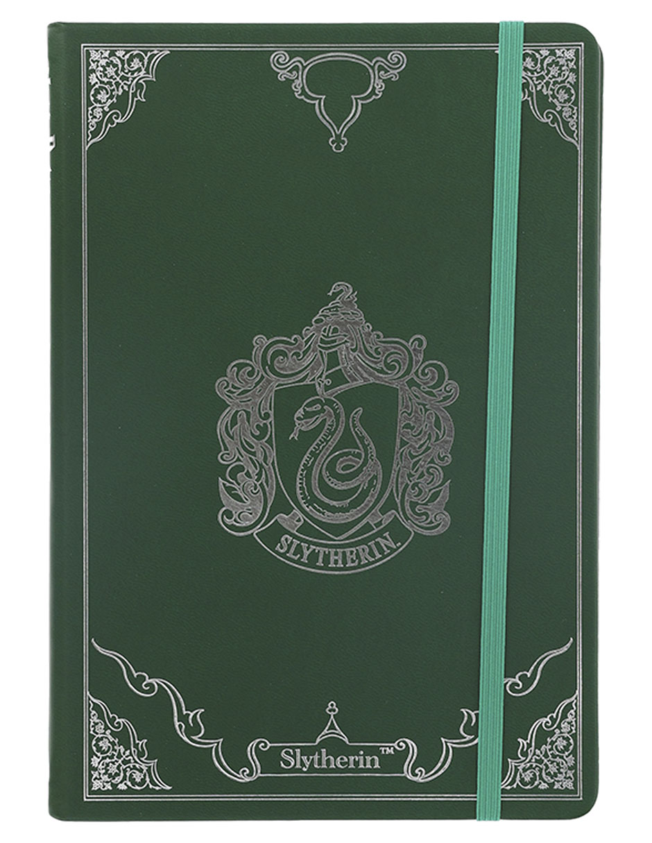 Cuaderno Slytherin a rayas y blanca Cuaderno Slytherin a rayas y blanca