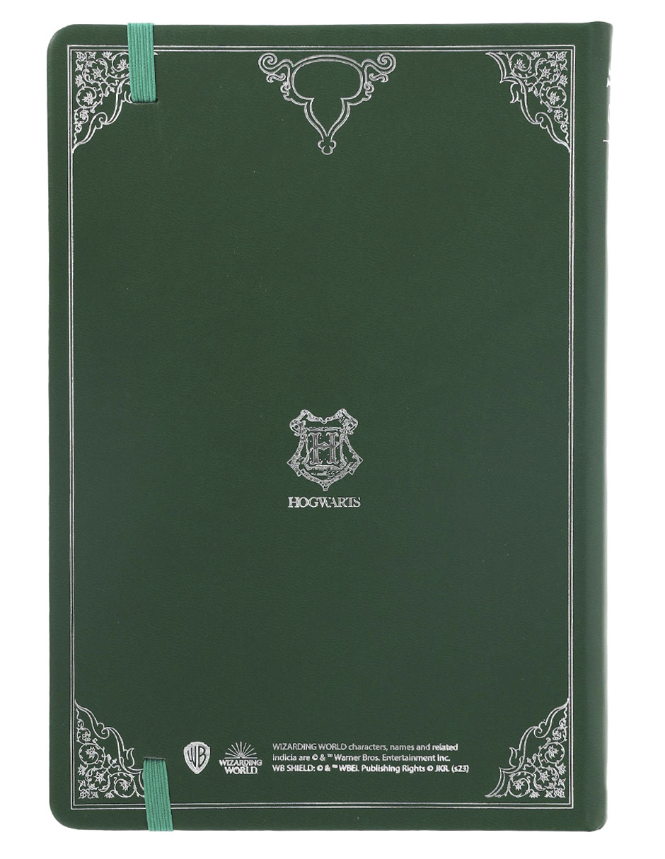 Cuaderno Slytherin a rayas y blanca 2
