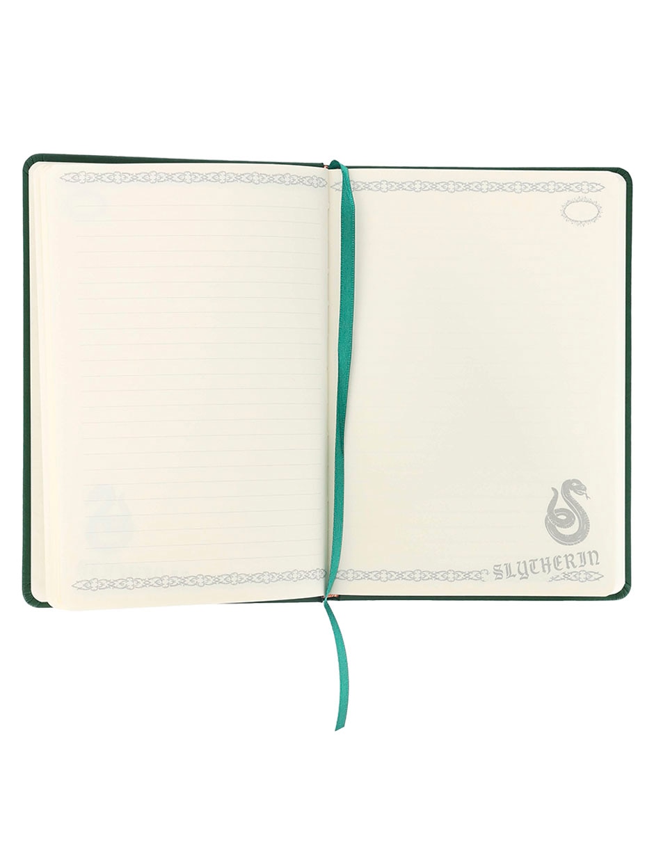 Cuaderno Slytherin a rayas y blanca 3