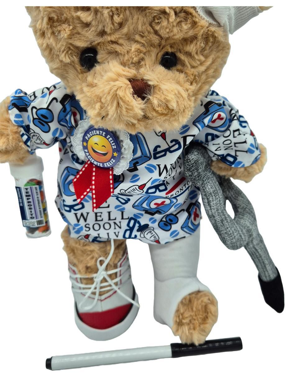 Peluche de oso Hospitalosos hecho a mano de 34 cm 5