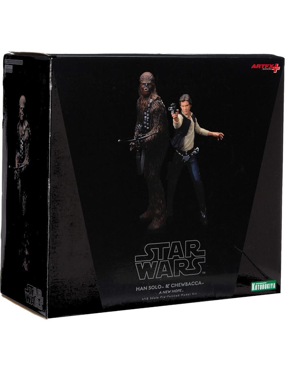 Set figuras acción Star Wars Han Solo & Chewbacca 2